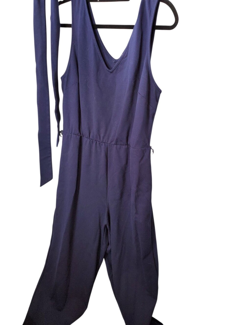 Popsugar V-neck Midi Length Jumpsuit With Tie Belt Size Medium